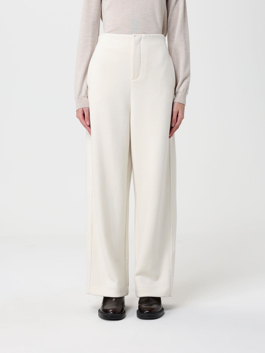 Max Mara Pants Woman color Ivory