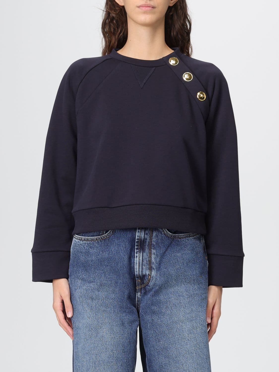 Pinko Sweatshirt Woman color Blue