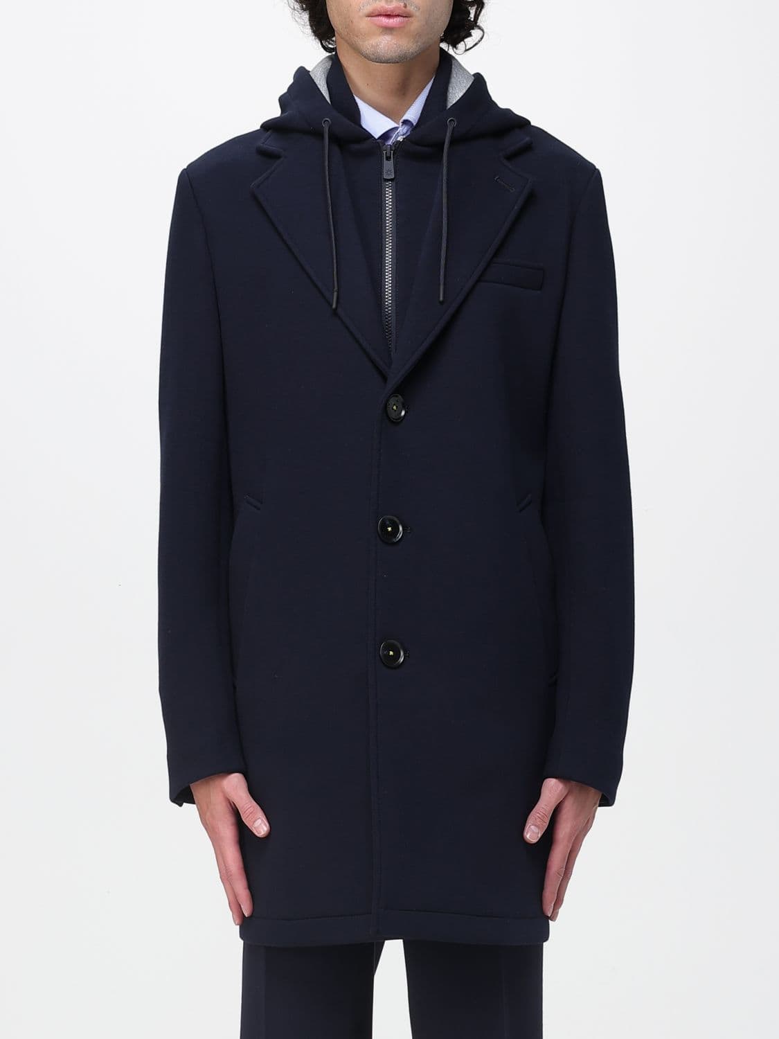 Manuel Ritz Coat Men color Blue