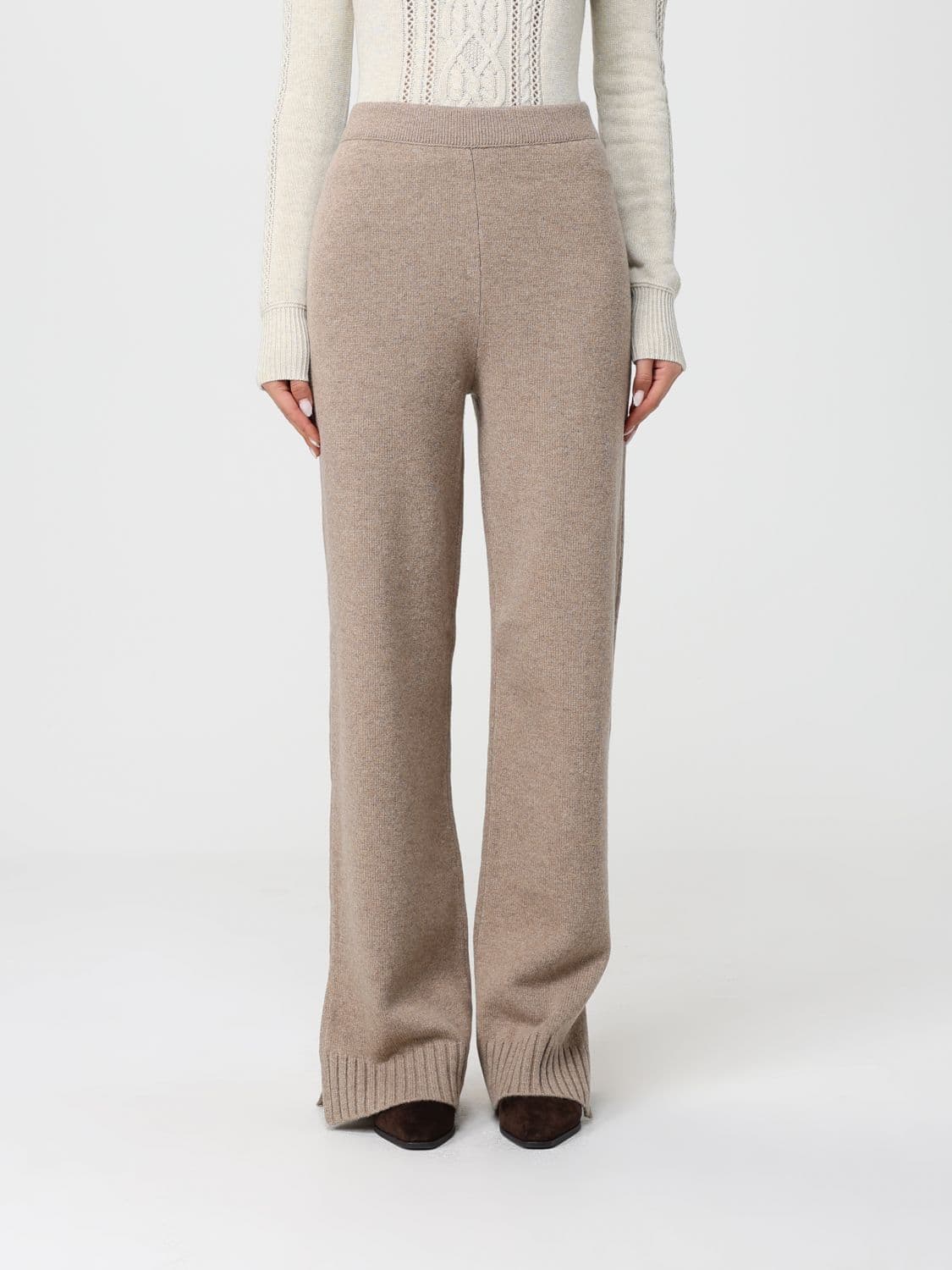 Tory Burch Pants Woman color Grey