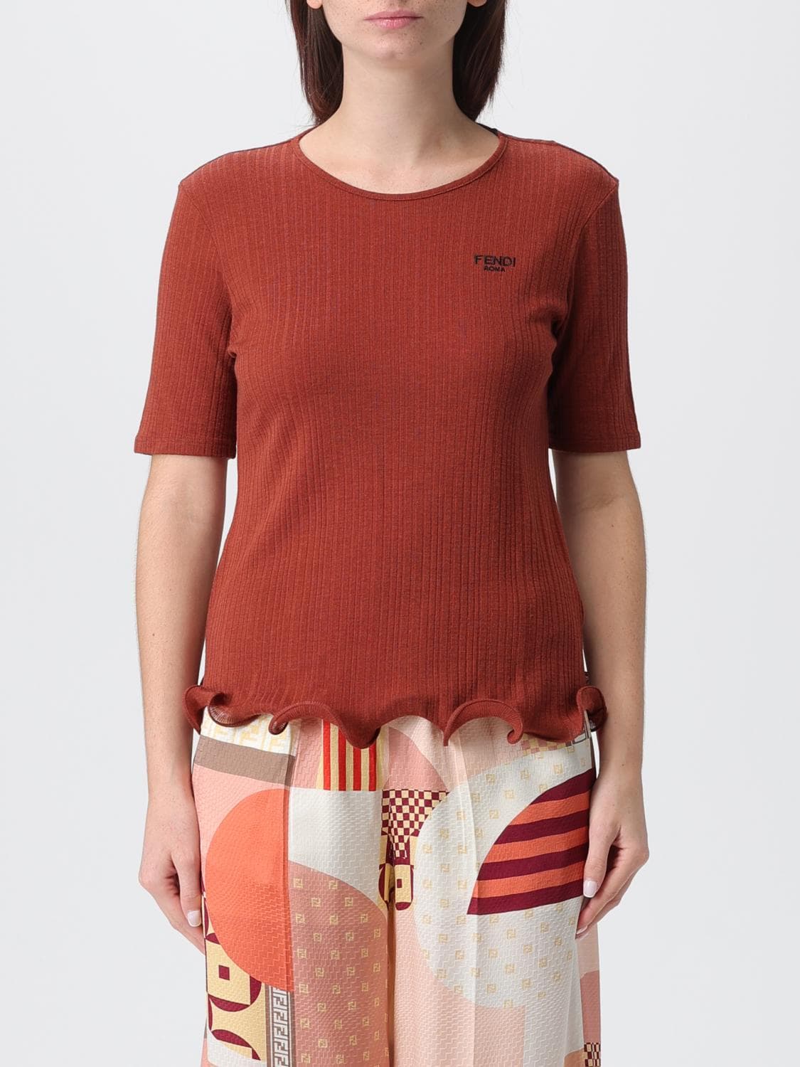 Fendi T-Shirt Woman color Red