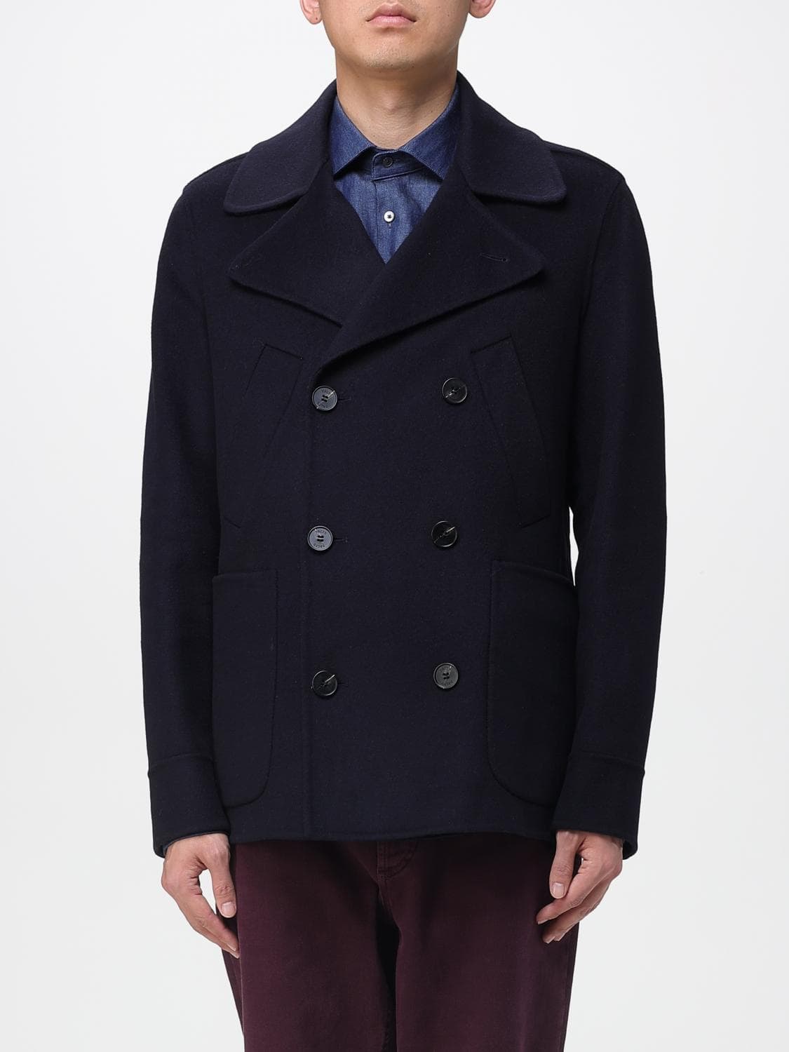 Paltò Coat Men color Blue