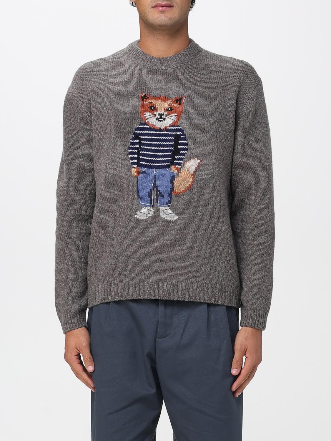 Maison Kitsuné Sweater Men color Grey