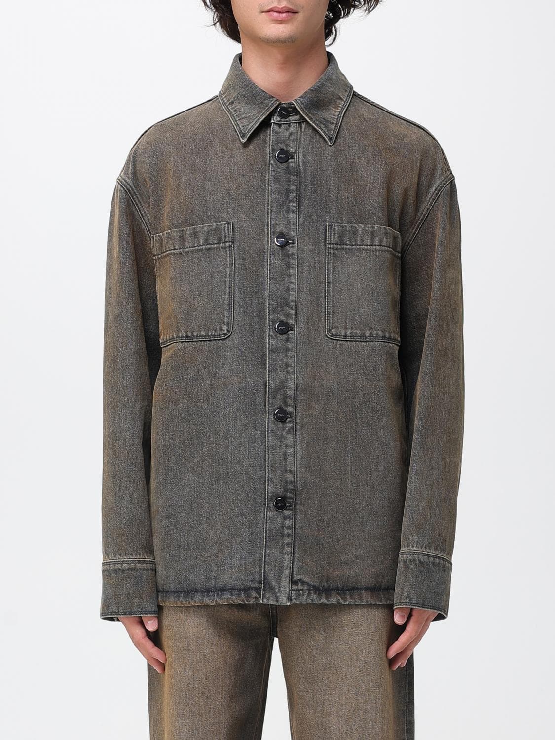 Fendi Jacket Men color Mud · 48