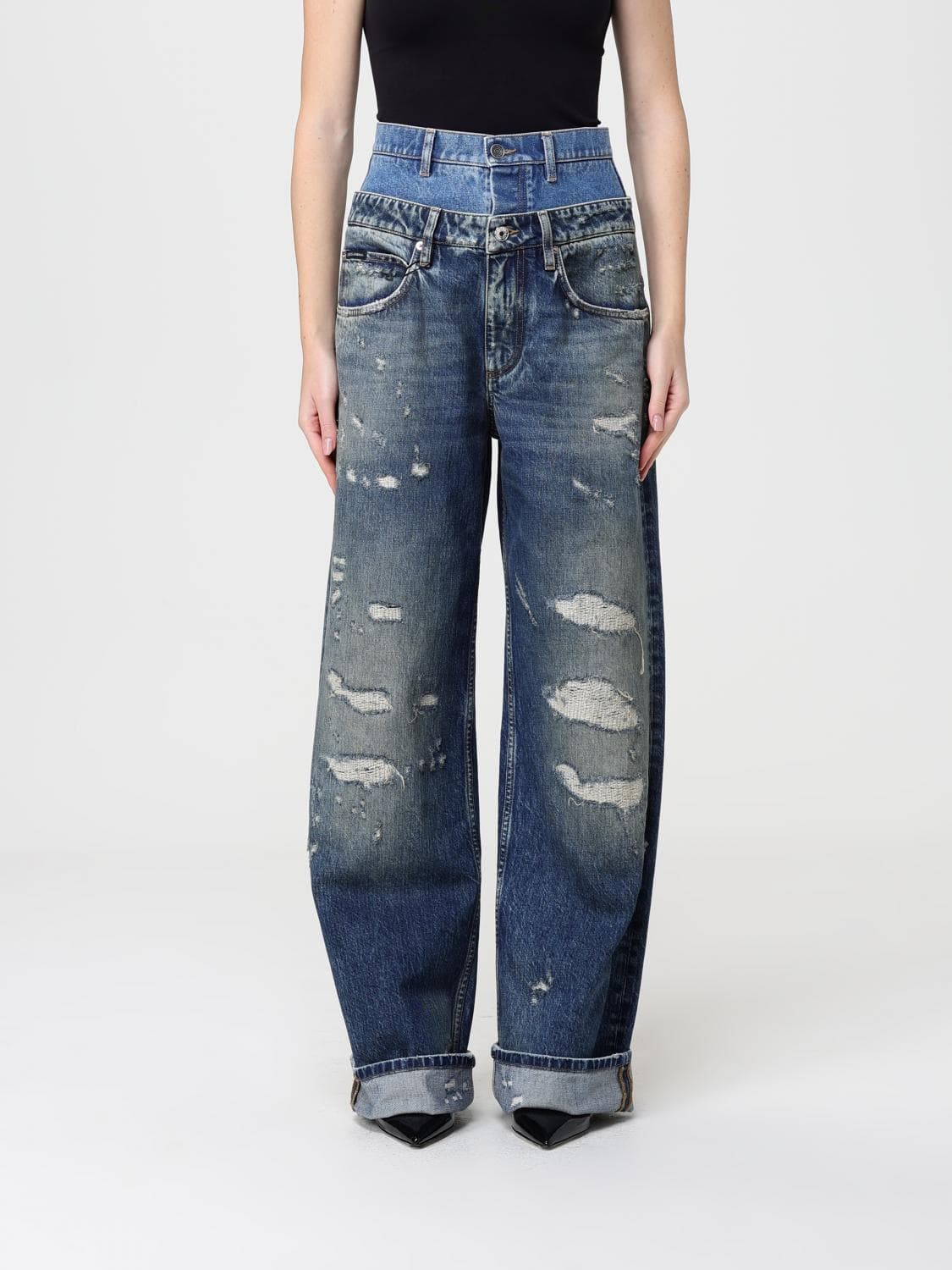 Dolce & Gabbana Jeans Woman color Blue