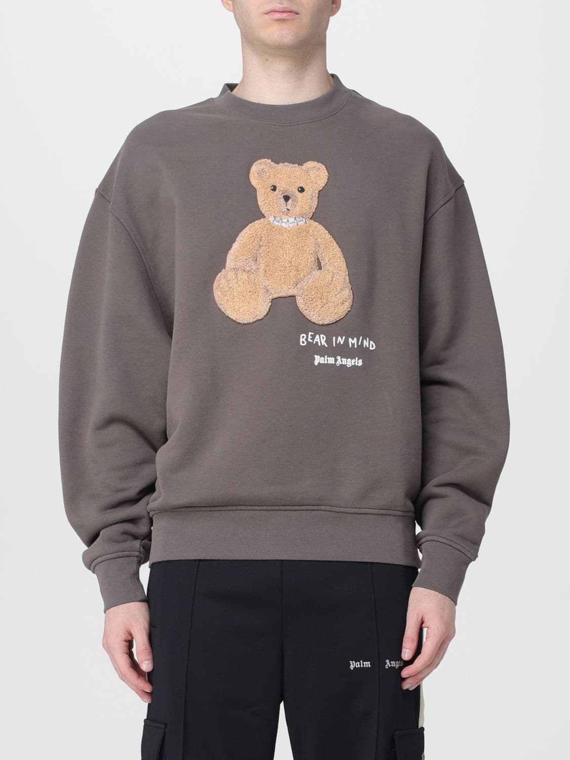Palm Angels Sweatshirt Men color Grey