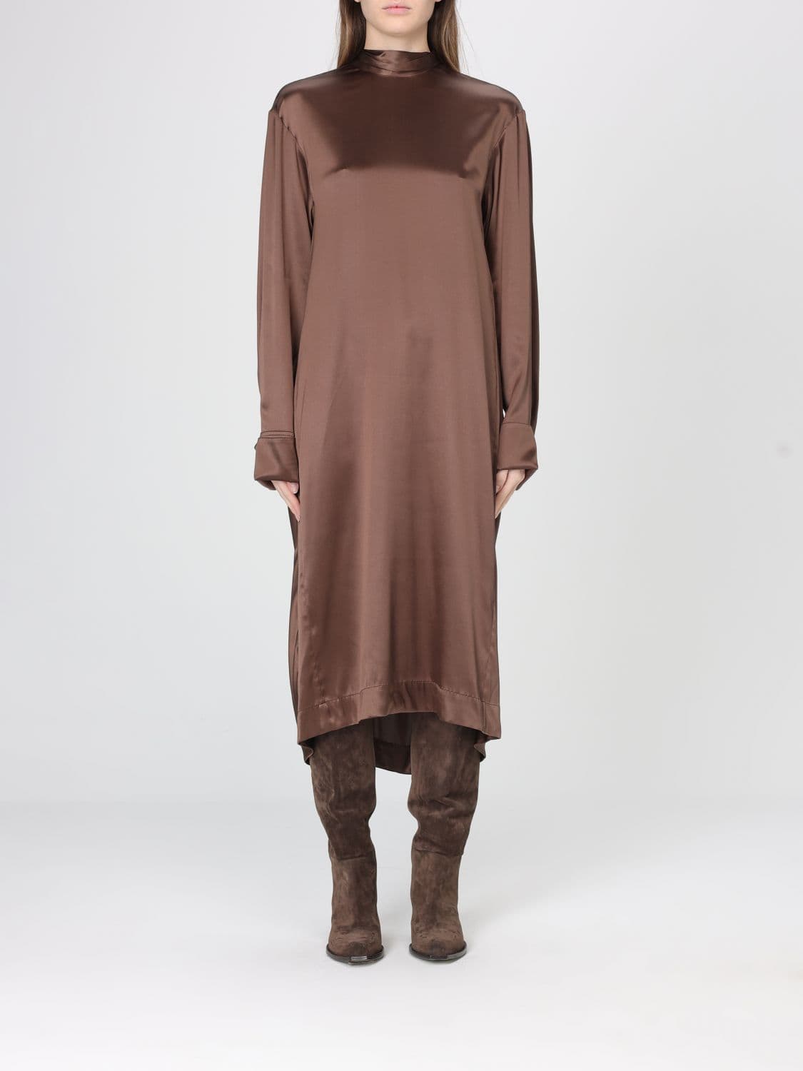 Dries Van Noten Dress Woman color Brown