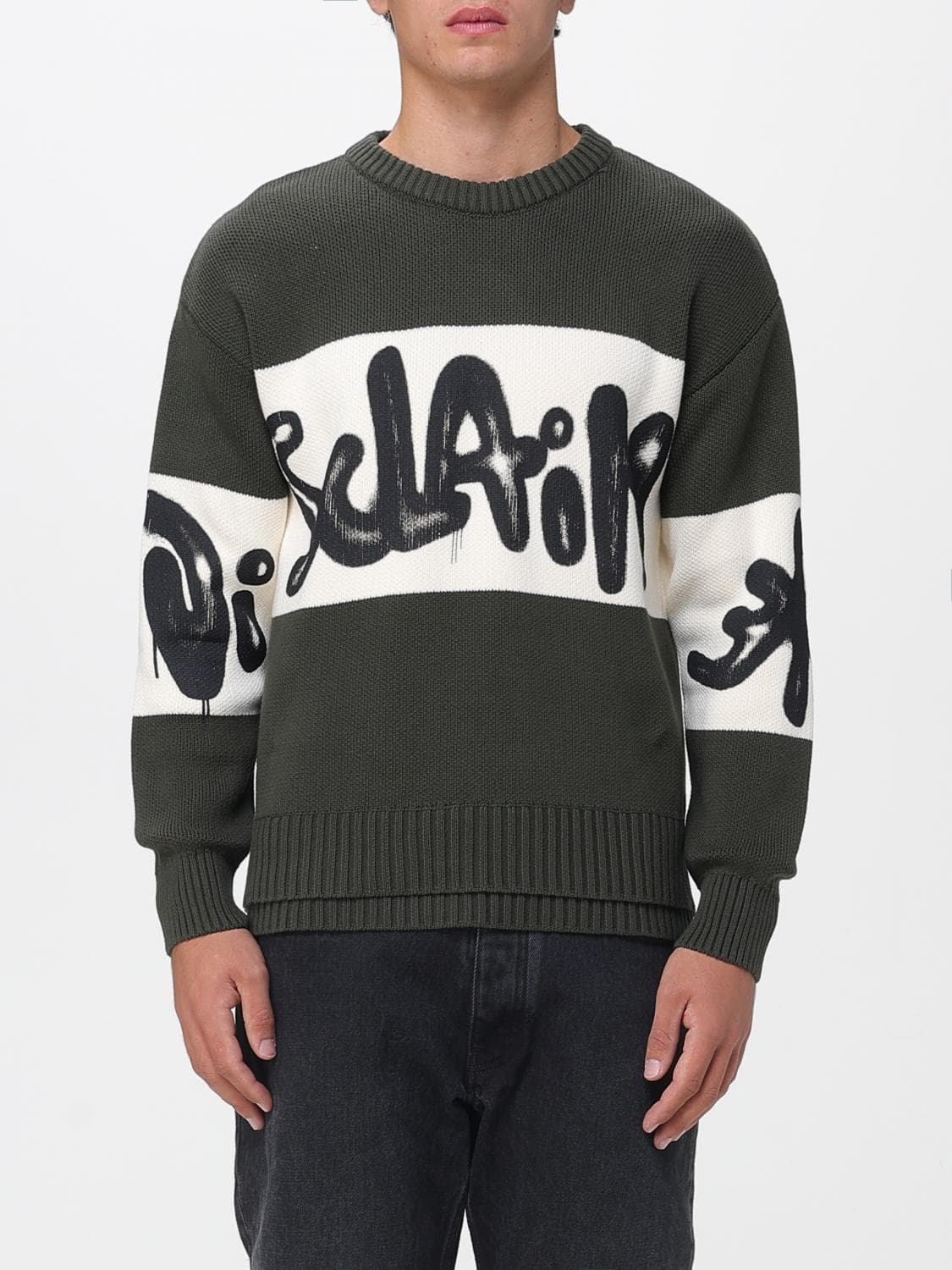 Disclaimer Sweater Men color Green