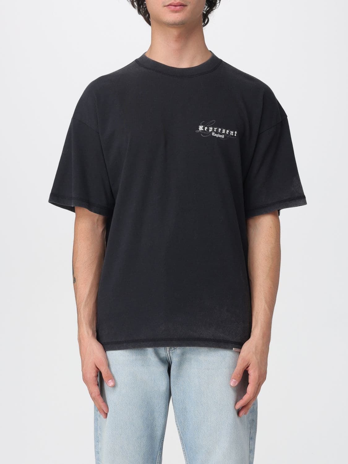 Represent T-Shirt Men color Black