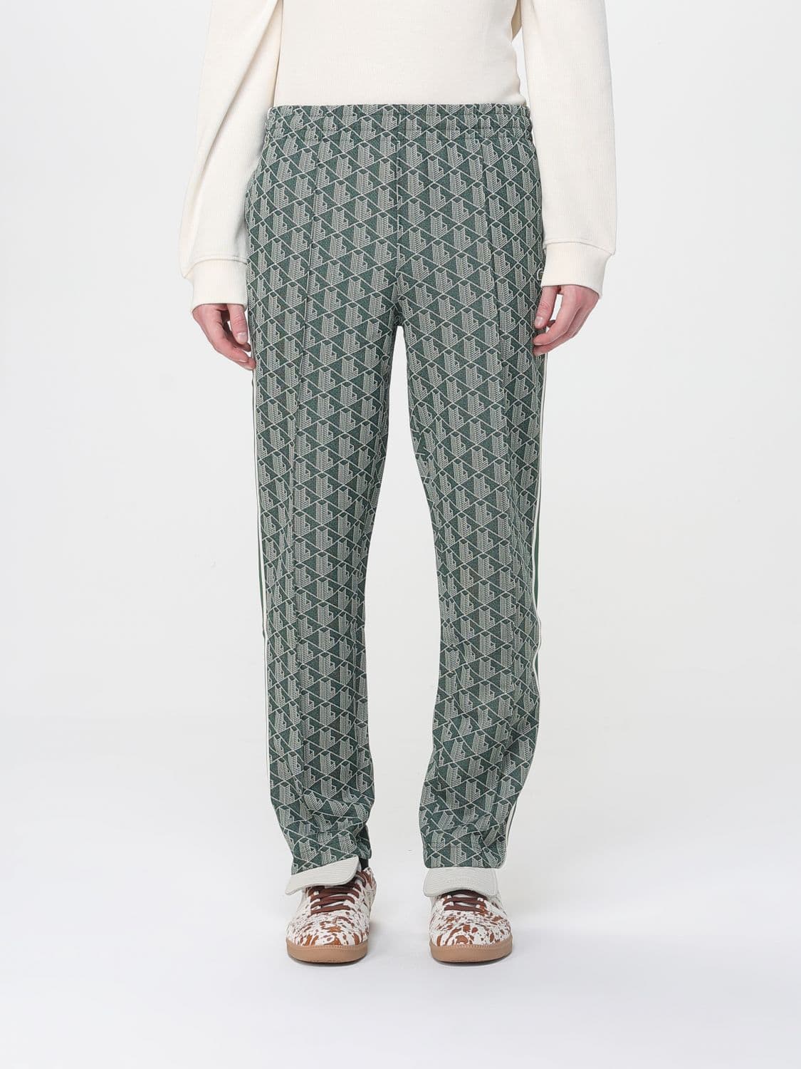 Lacoste Pants Men color Green