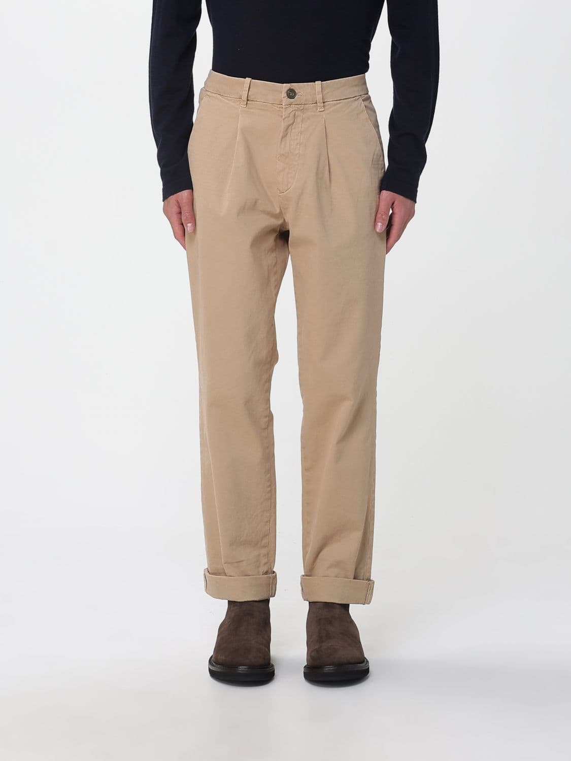 Mason's Pants Men color Cream