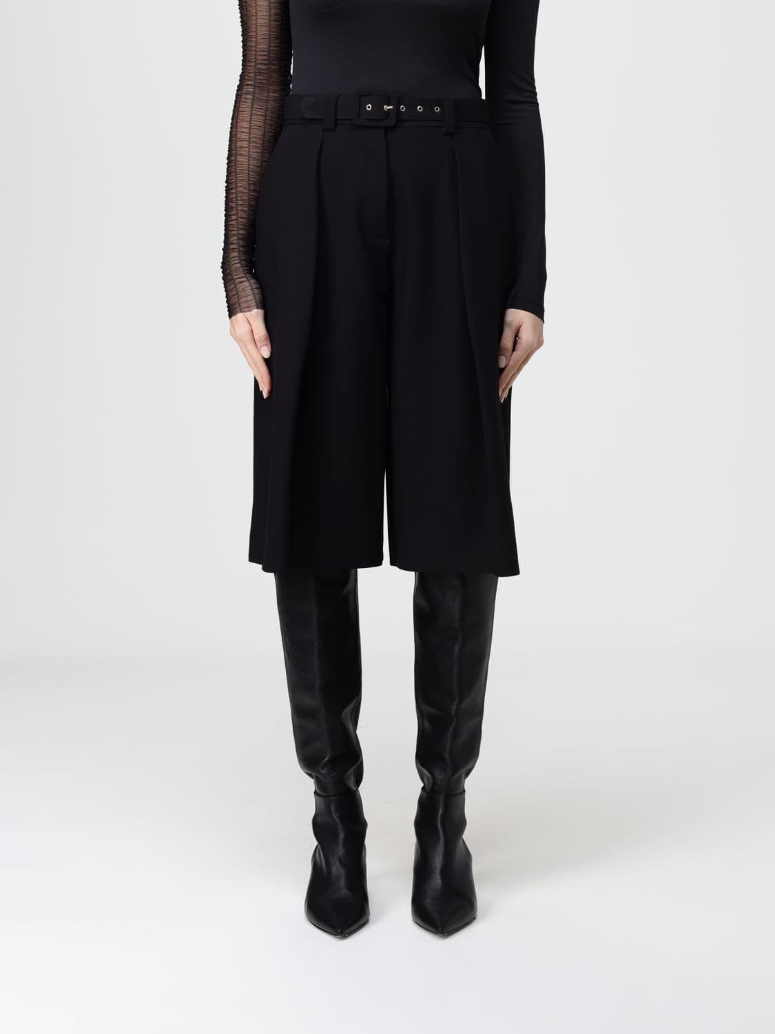 Simona Corsellini Shorts Woman color Black
