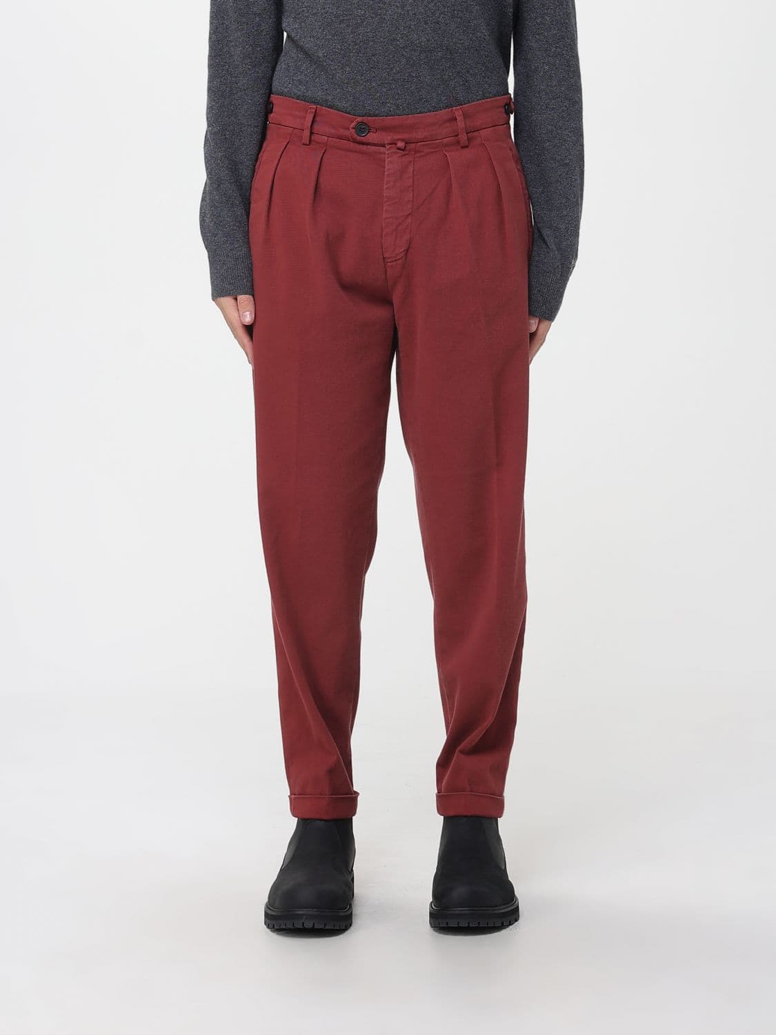Mason's Pants Men color Red
