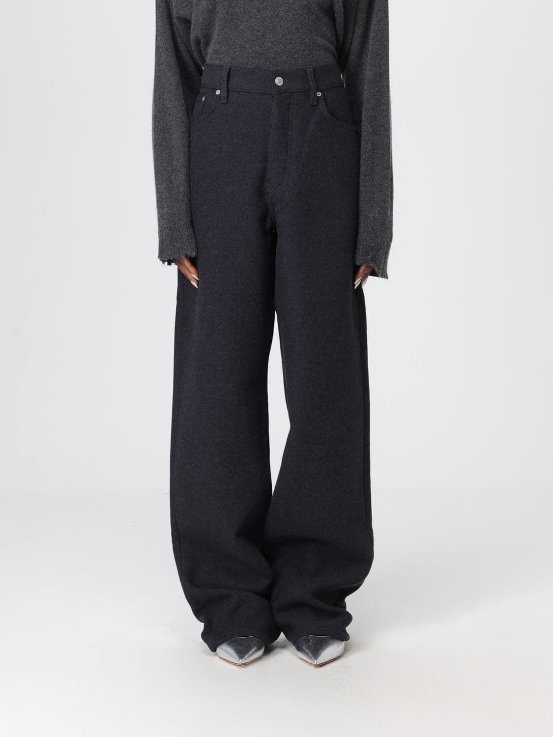 Dries Van Noten Pants Woman color Grey · 30