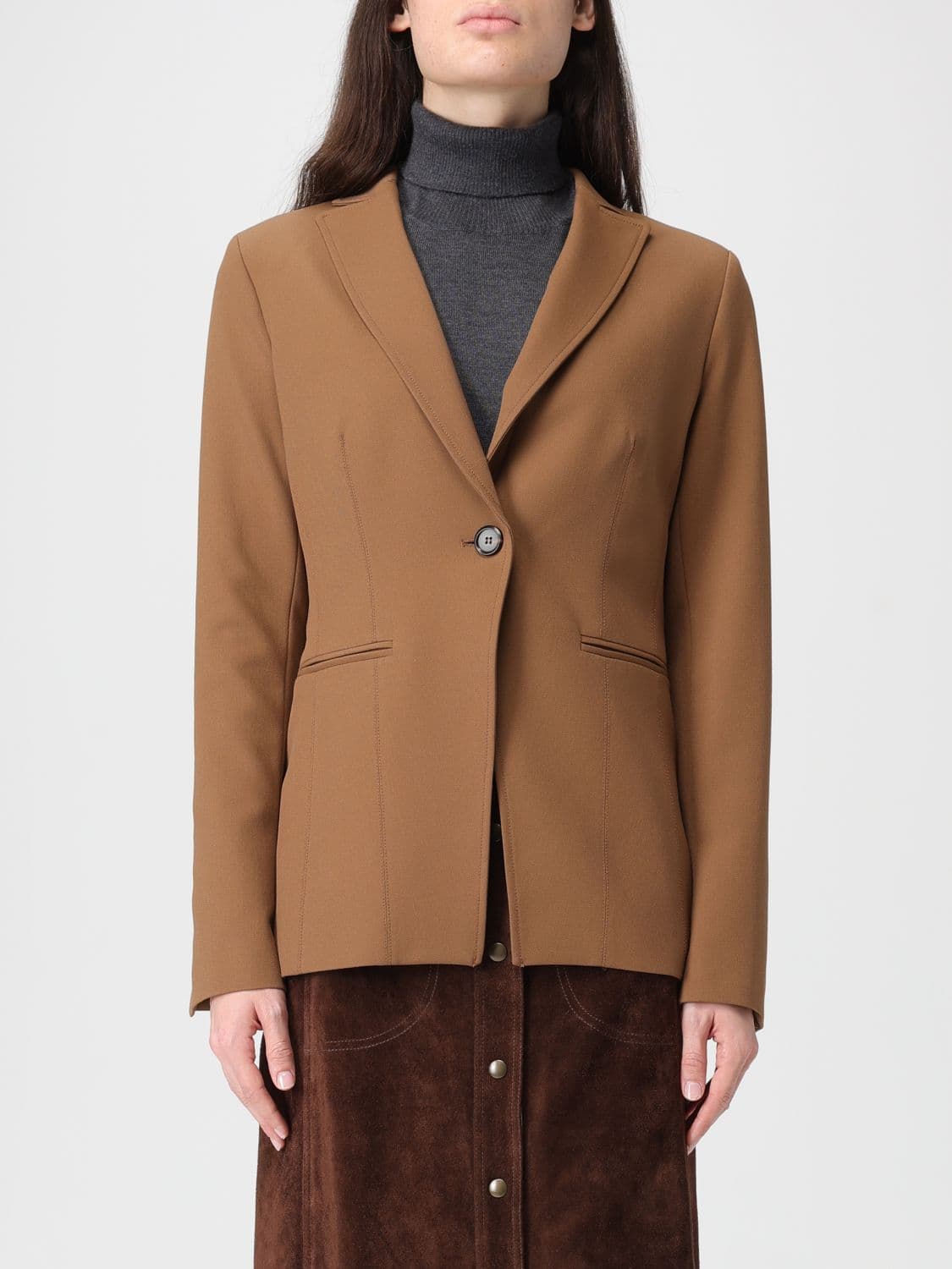 Pinko Jacket Woman color Brown