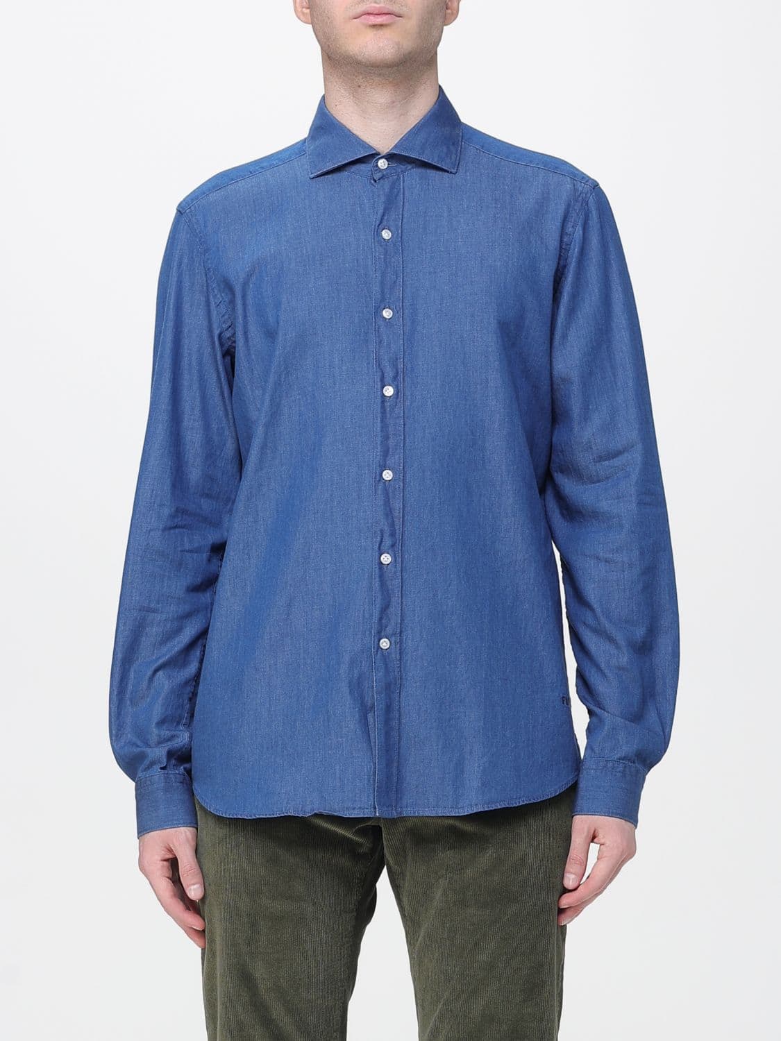 Fay Shirt Men color Blue 1