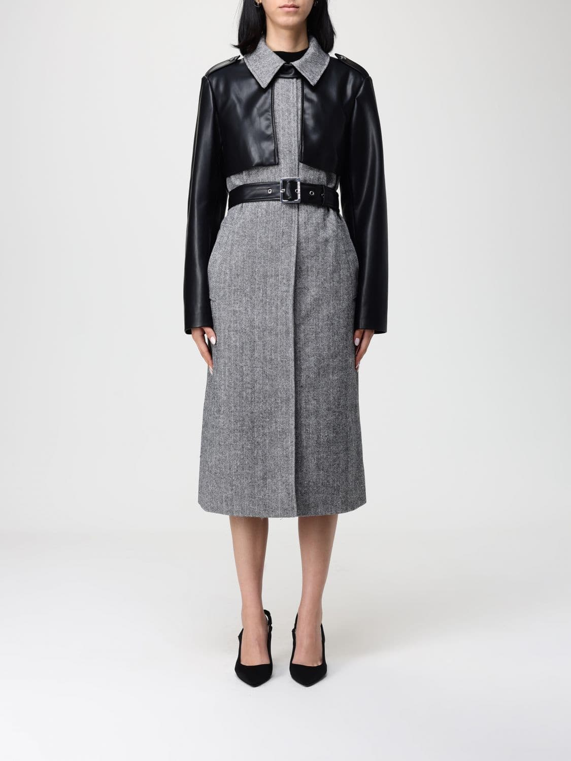 Karl Lagerfeld Coat Woman color Grey