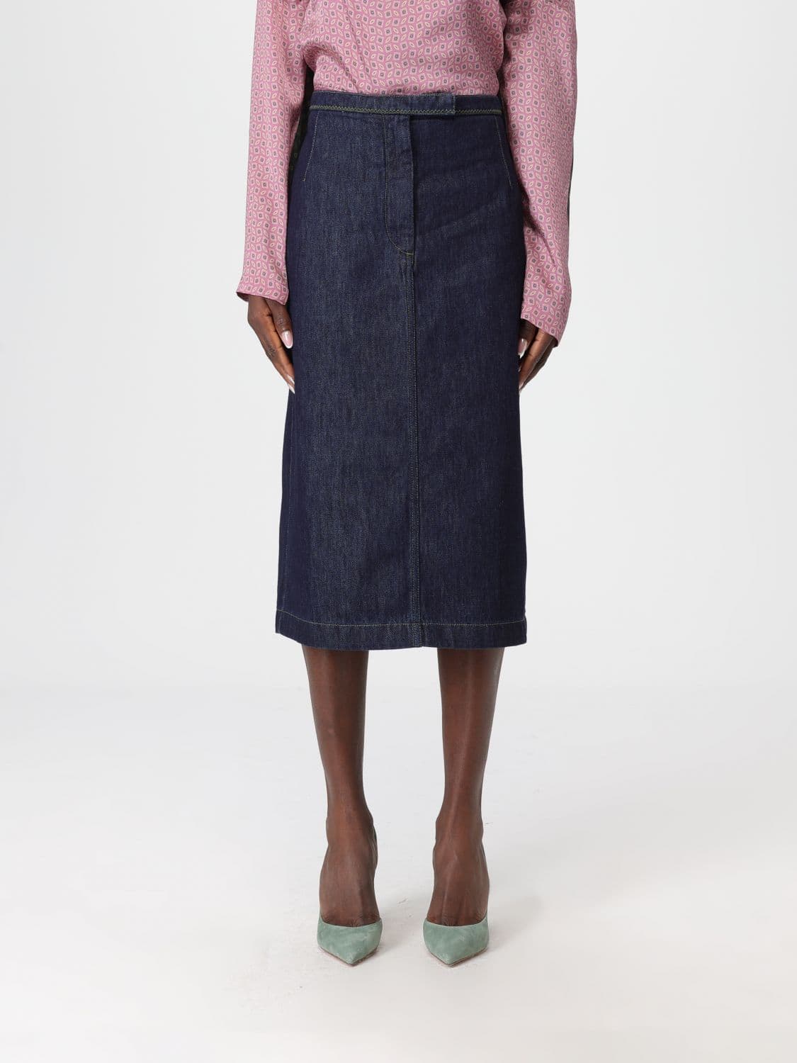 Dries Van Noten Skirt Woman color Indigo