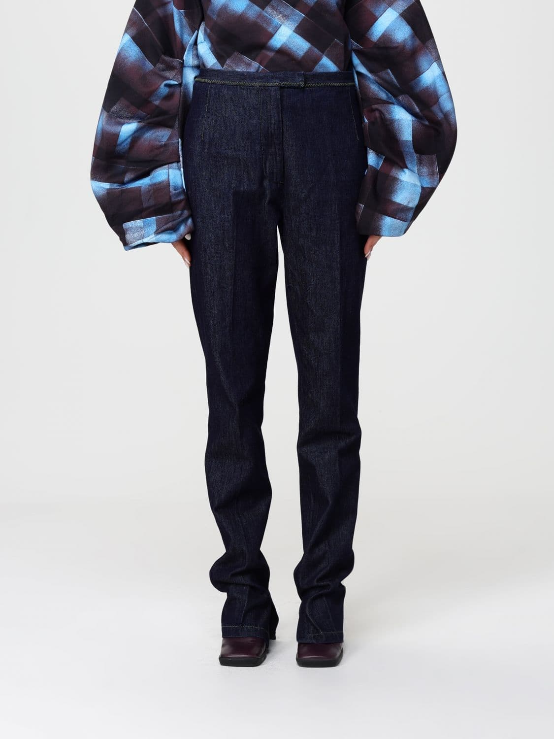 Dries Van Noten Jeans Woman color Indigo