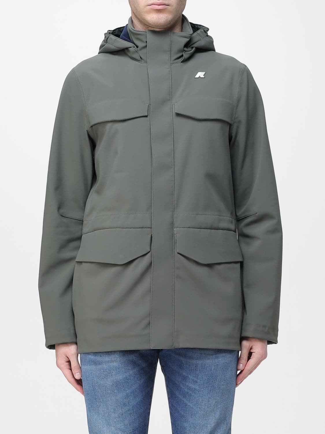 K-Way Coat Men color Green