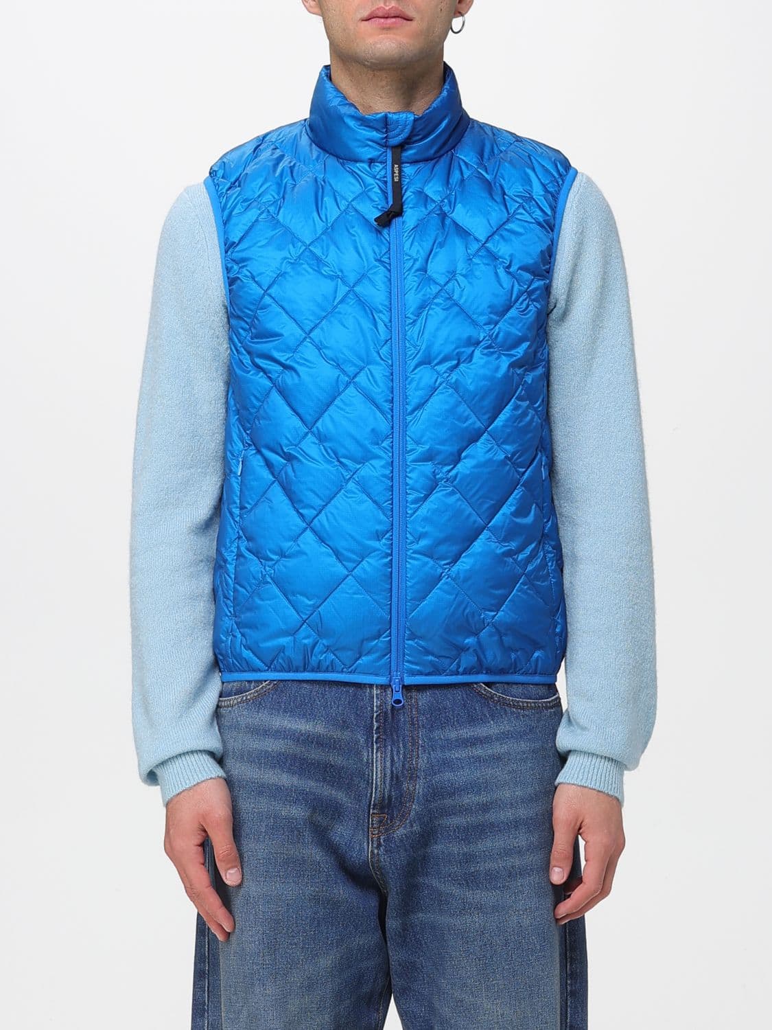 Aspesi Suit Vest Men color Gnawed Blue