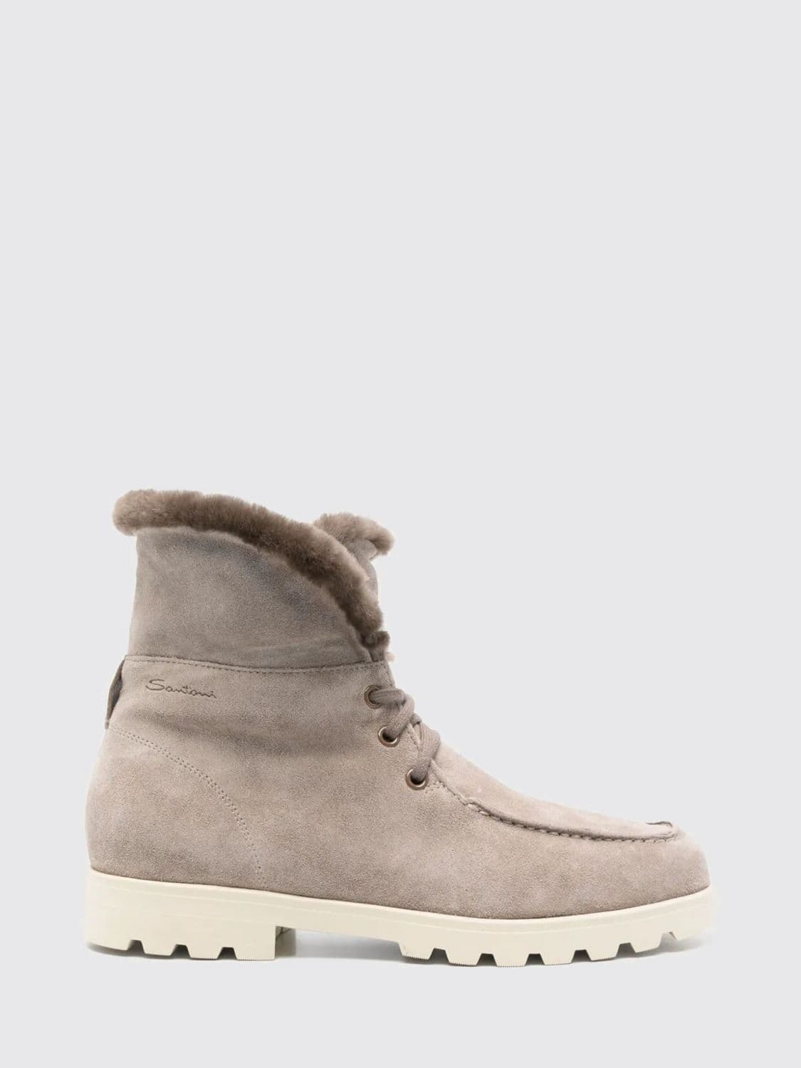Santoni Boots Woman color Dove Grey