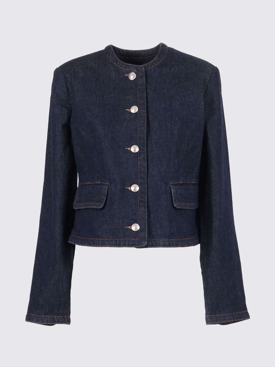 7 For All Mankind Jacket Woman color Blue · M