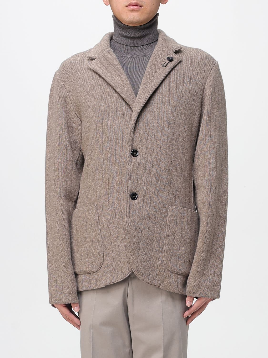 Lardini Jacket Men color Beige