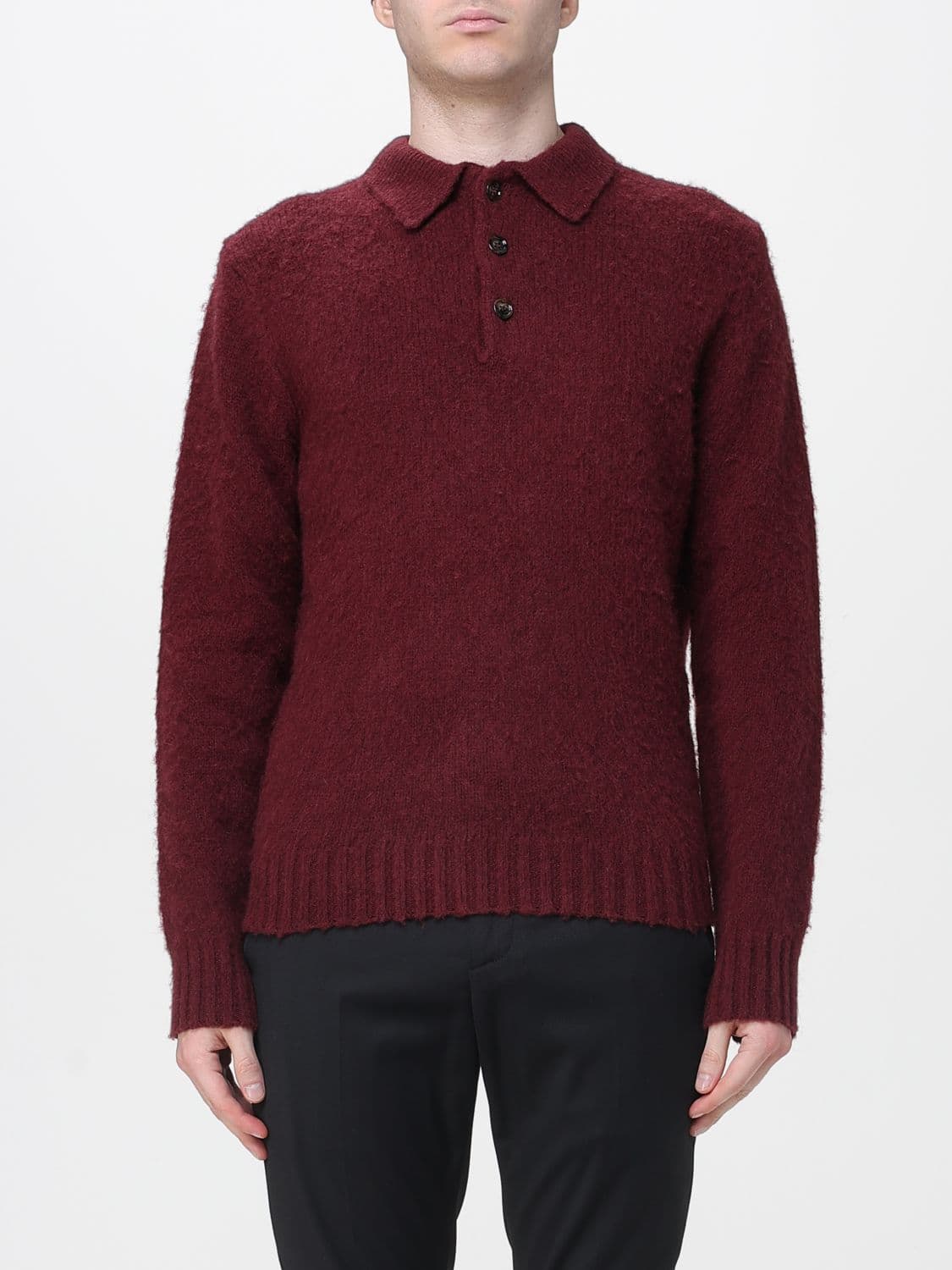 Aspesi Polo Shirt Men color Burgundy