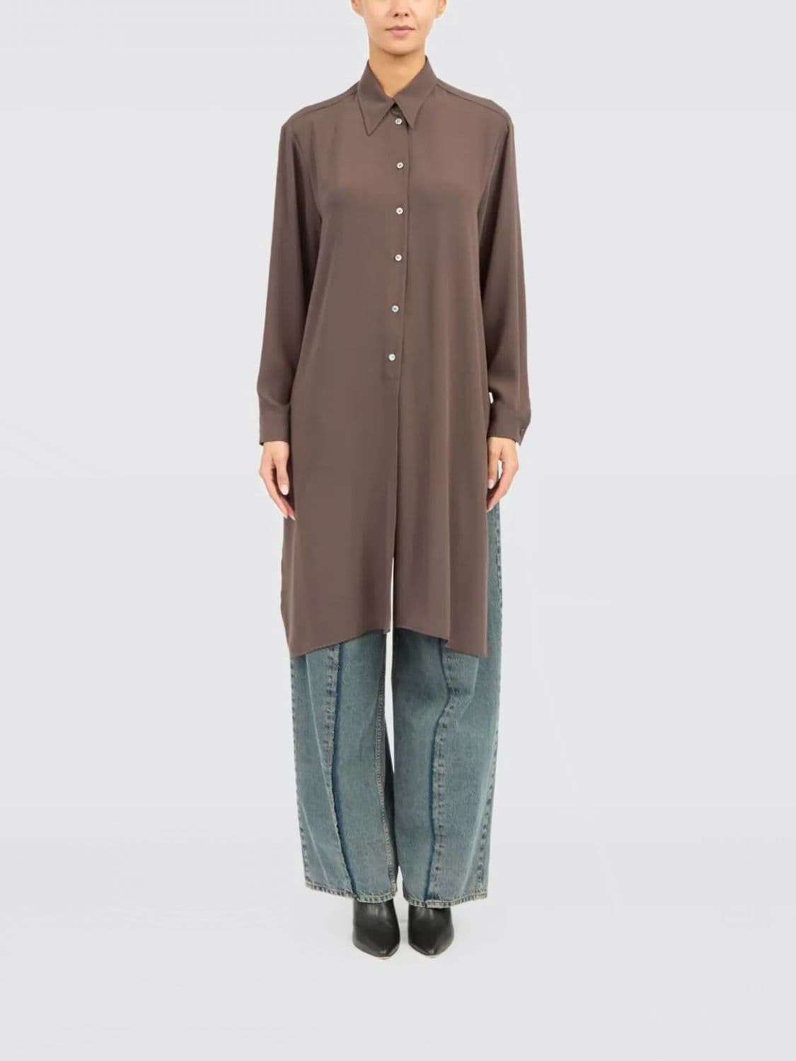 Mm6 Maison Margiela Shirt Woman color Brown