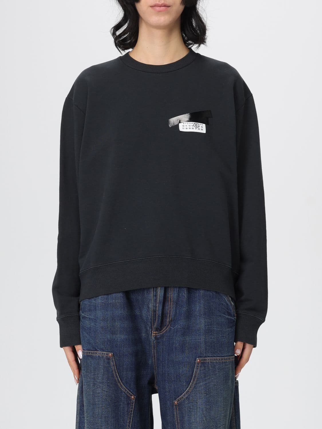 Mm6 Maison Margiela Sweatshirt Woman color Black