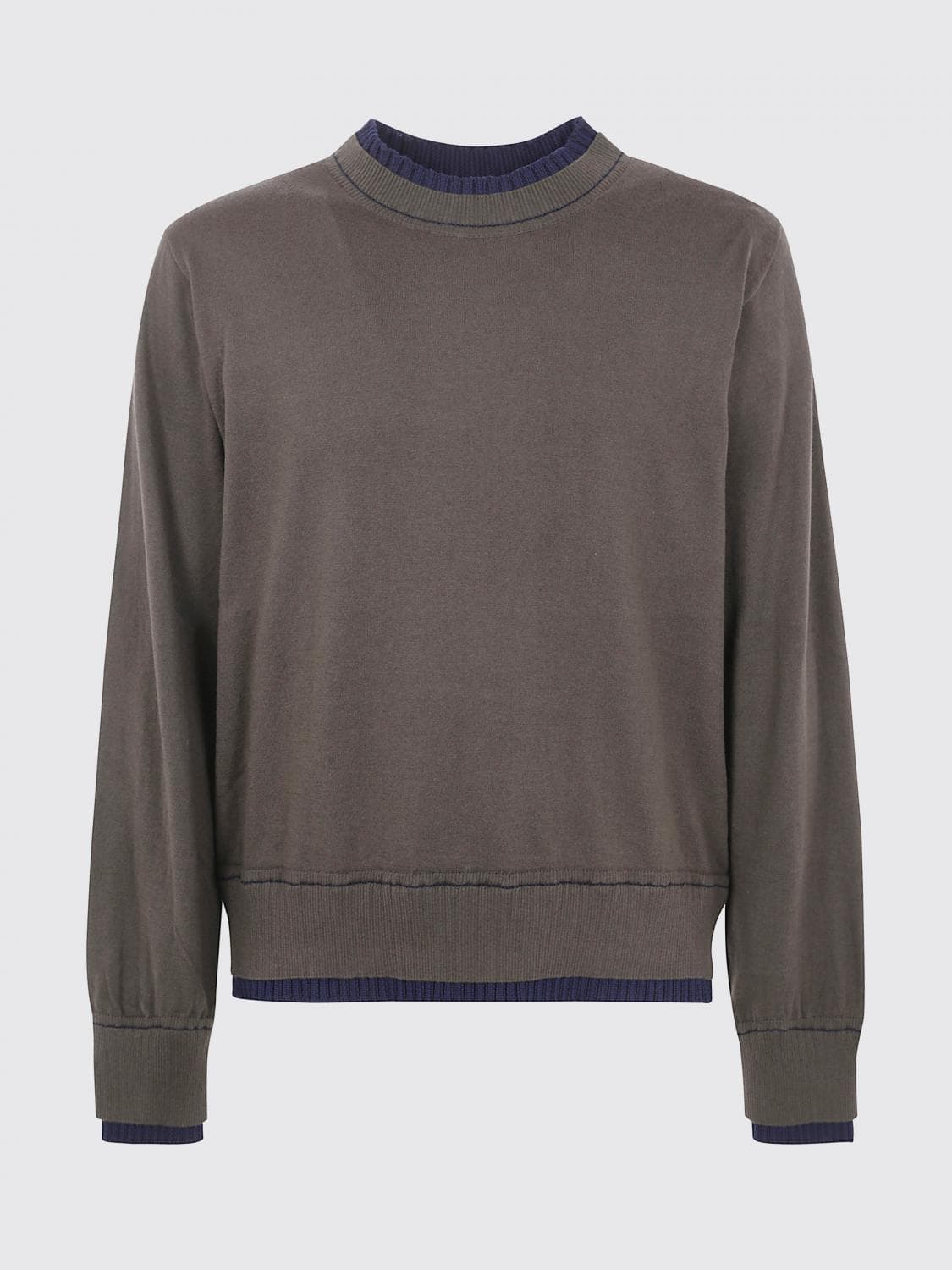 Sacai Sweater Men color Kaki