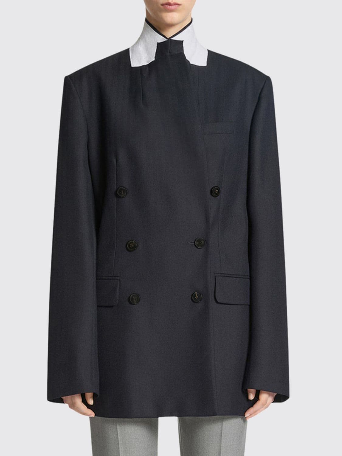 Dries Van Noten Jacket Woman color Navy