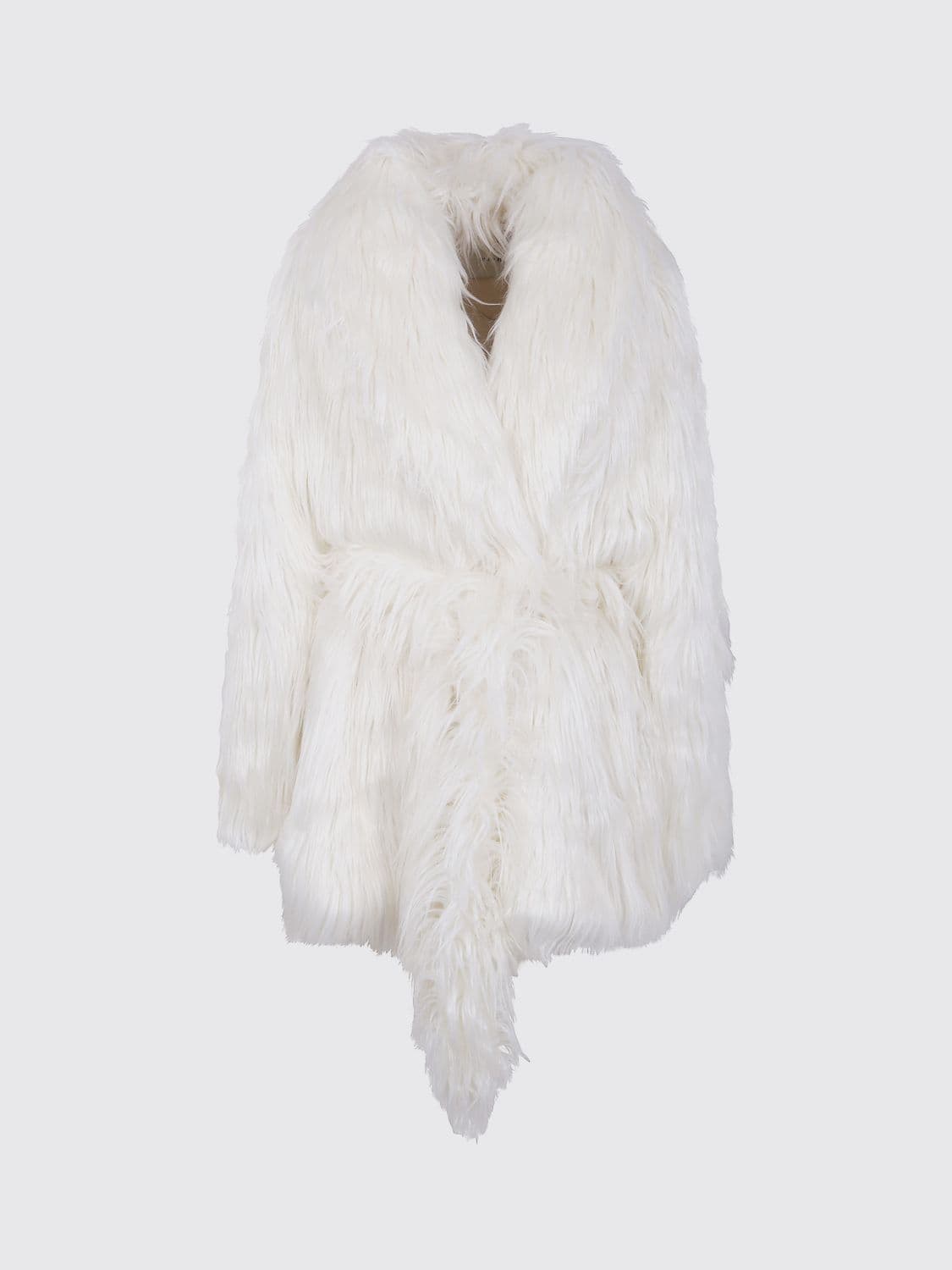 Entire Studios Fur Coat Woman color Cream · S