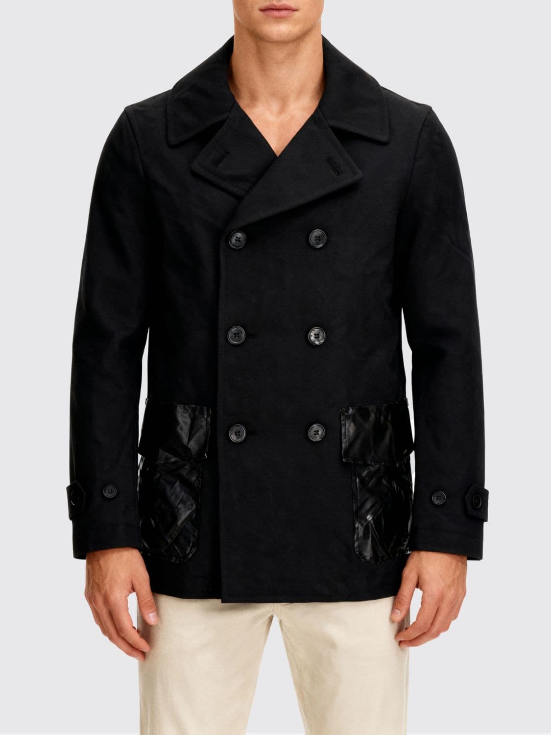 Comme Des Garçons Shirt Coat Men color Black