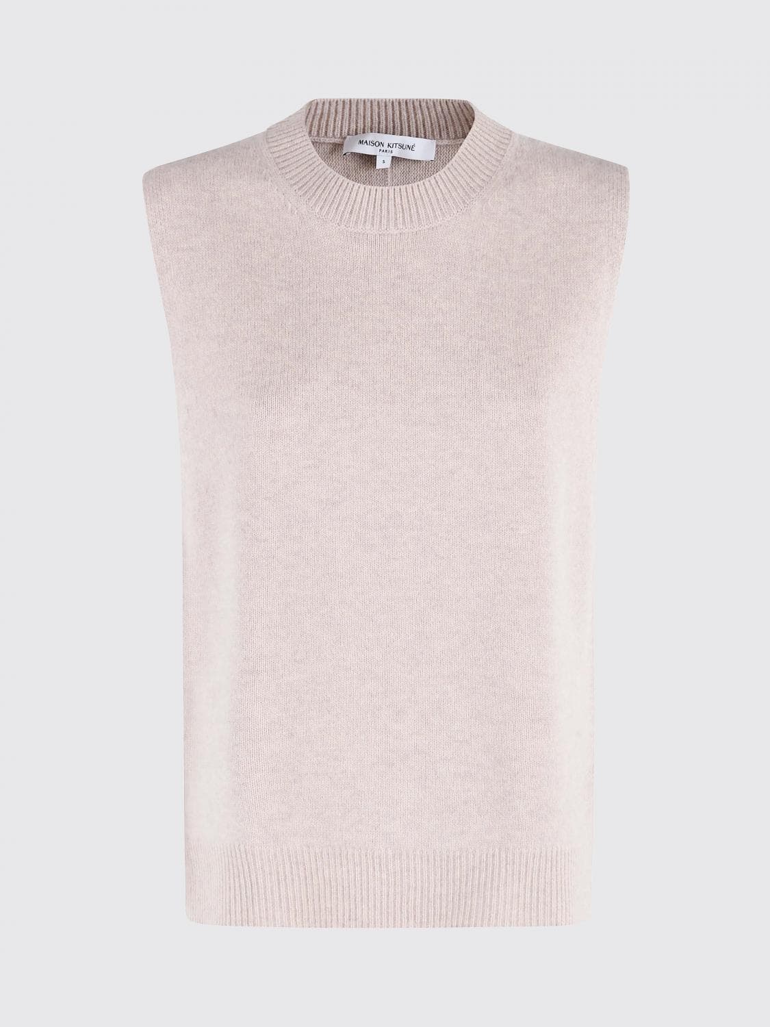 Maison Kitsuné Waistcoat Woman color Beige · M