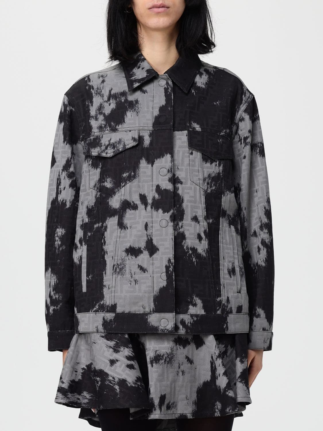 Fendi Jacket Woman color Black