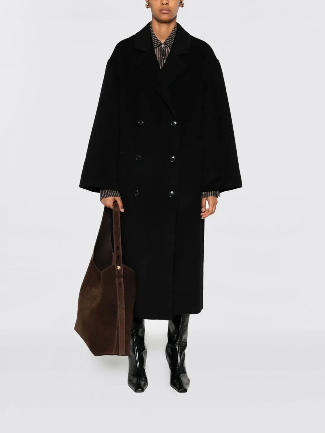 Loulou De Saison Coat Woman color Black