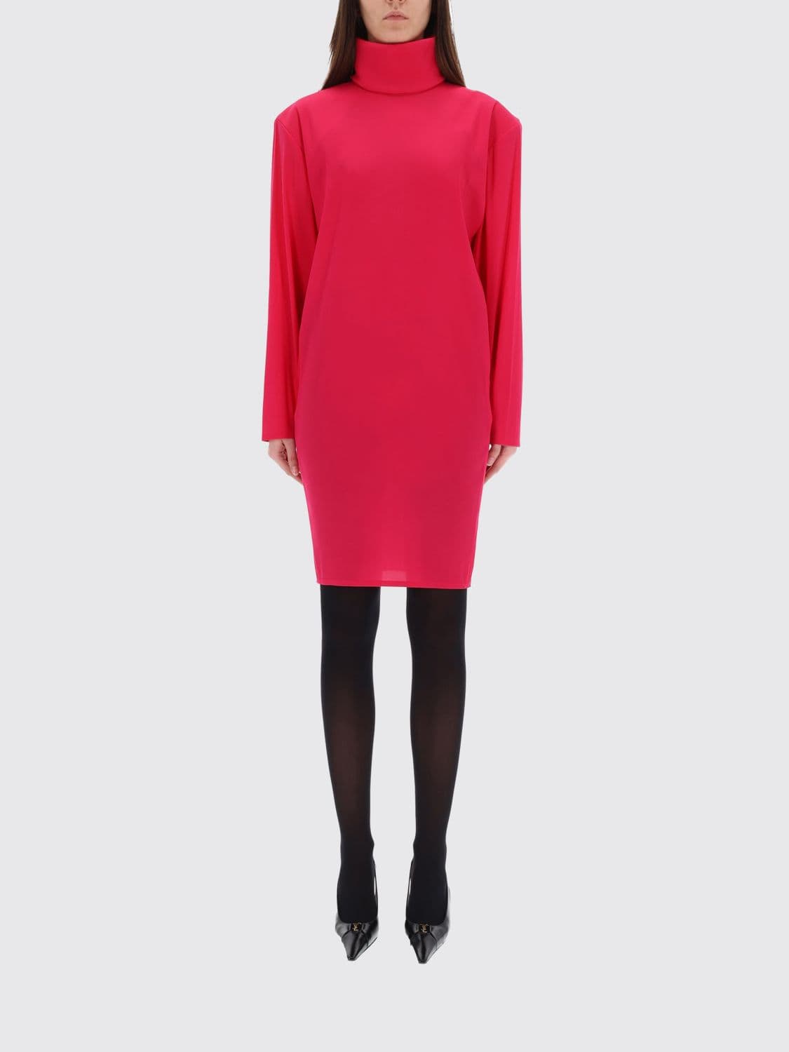 Saint Laurent Dress Woman color Fuchsia