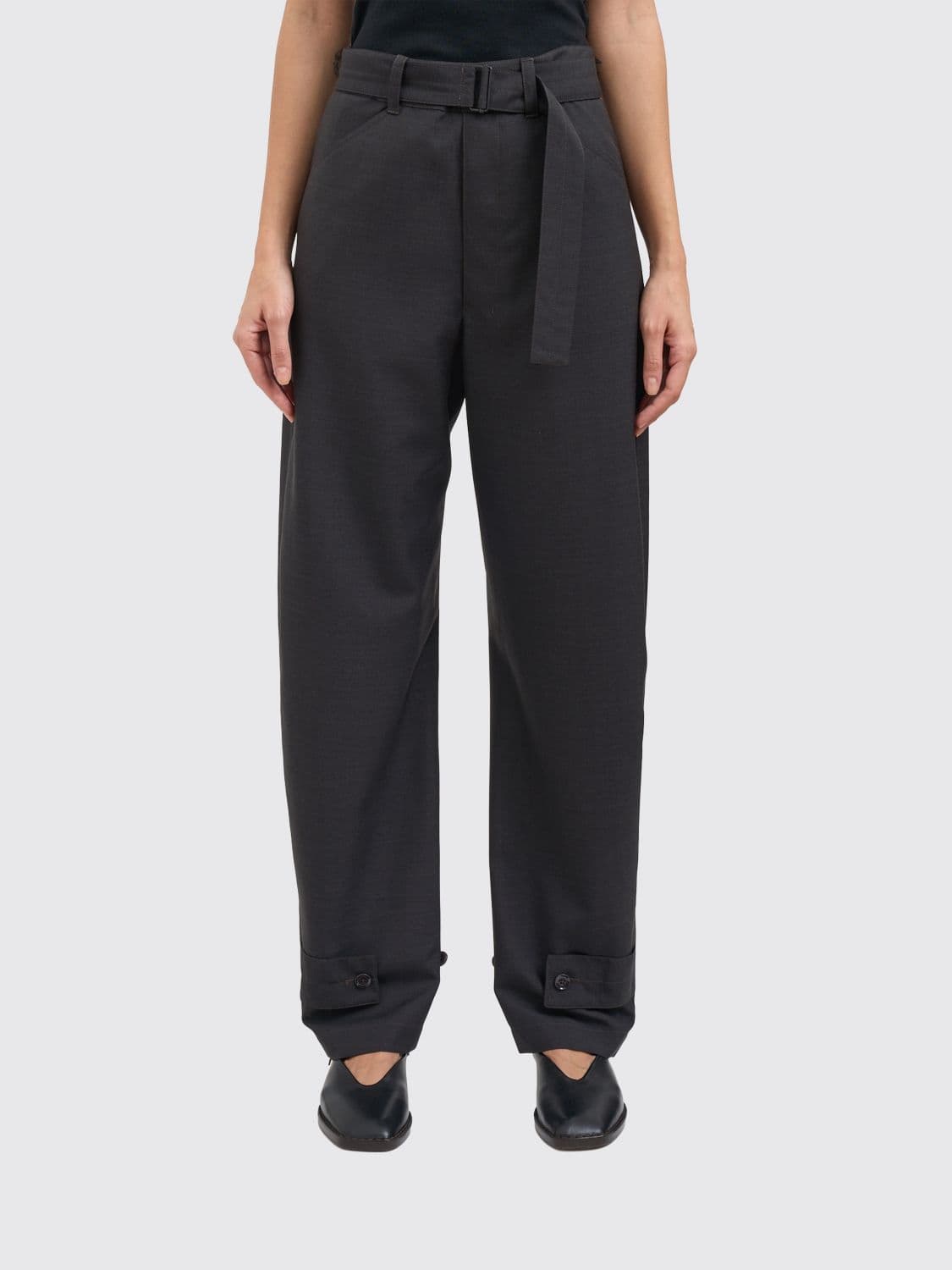 Lemaire Pants Woman color Grey