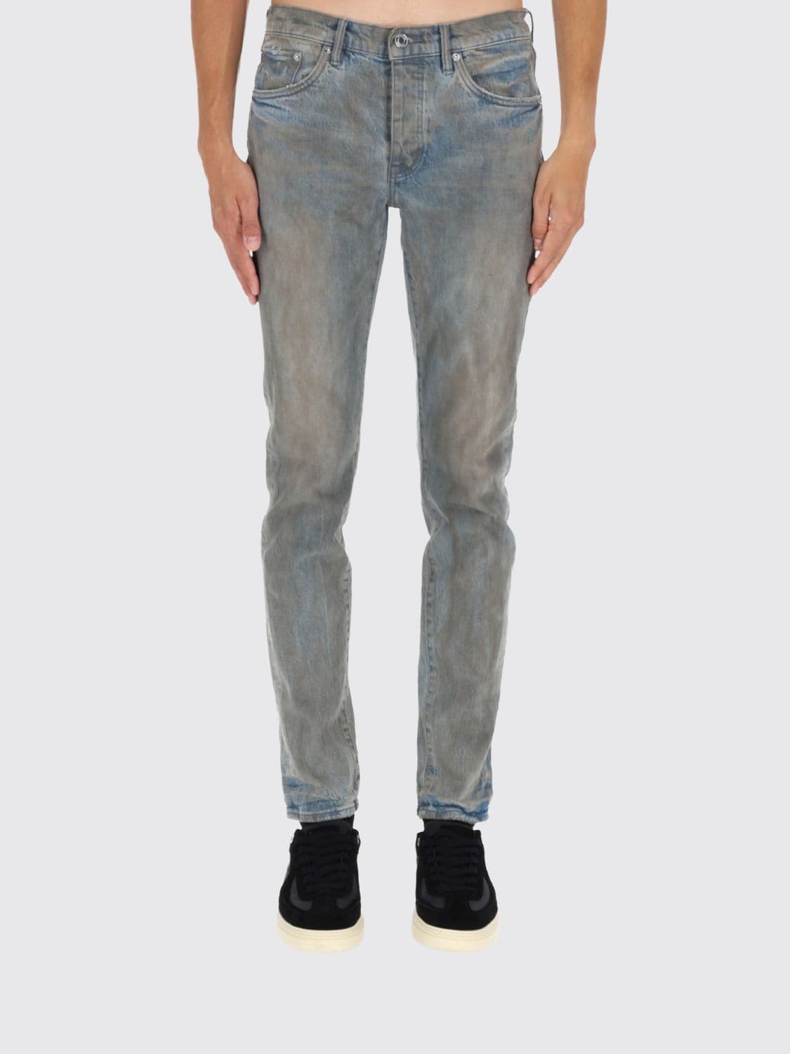 Purple Jeans Men color Denim