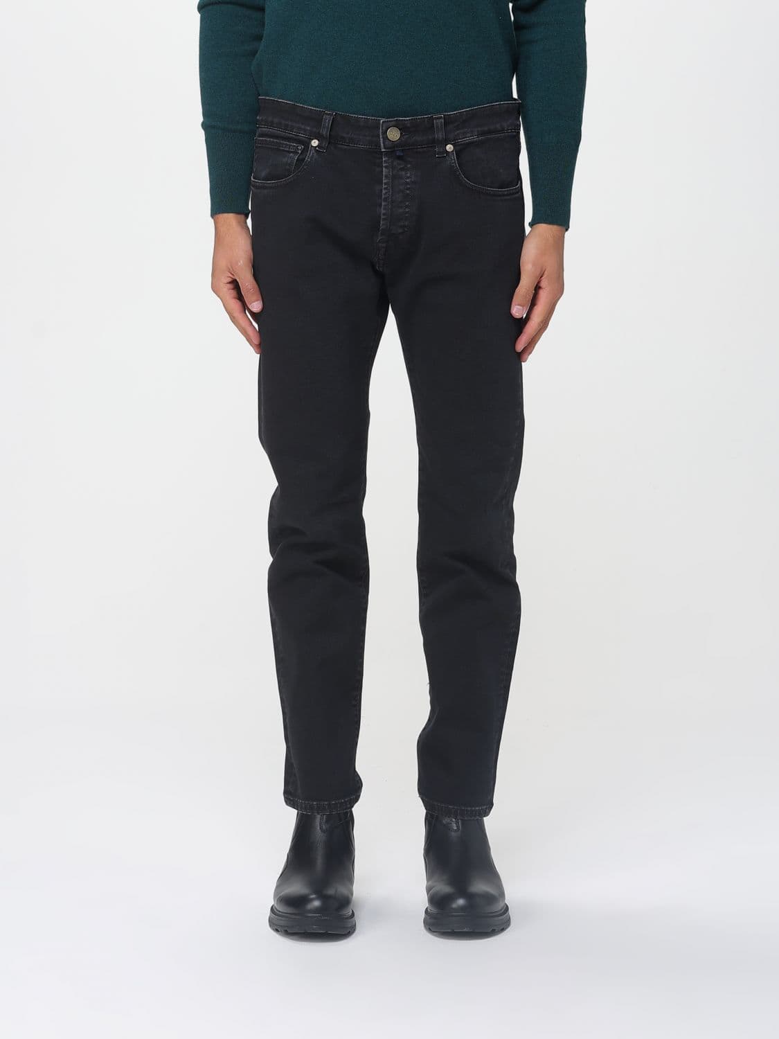 Incotex Jeans Men color Black