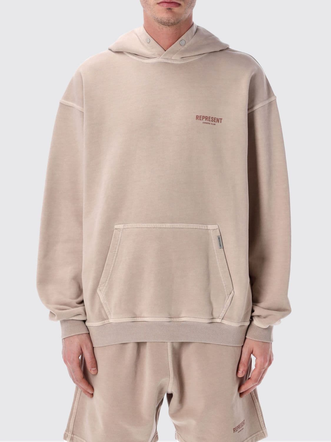 Represent Sweatshirt Men color Blush Pink
