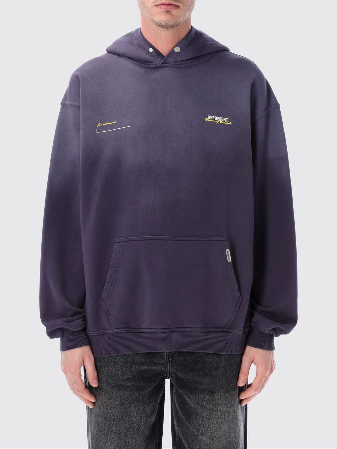 Represent Sweatshirt Men color Violet