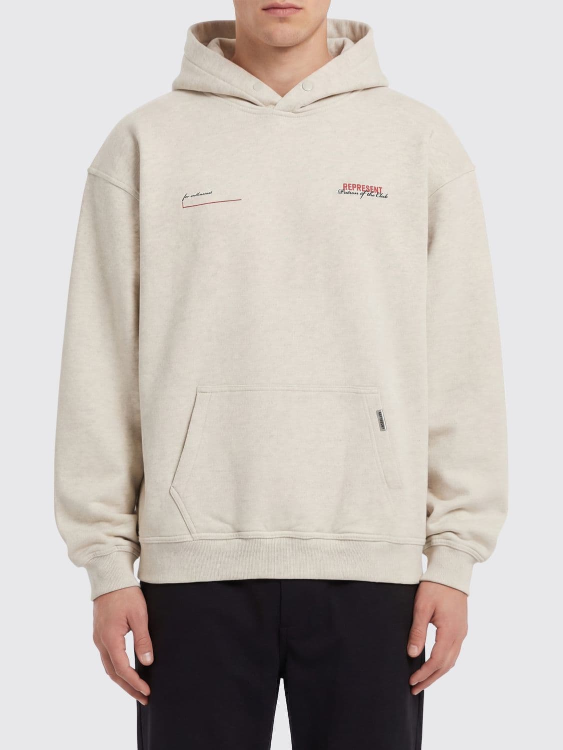 Represent Sweatshirt Men color Yellow Cream