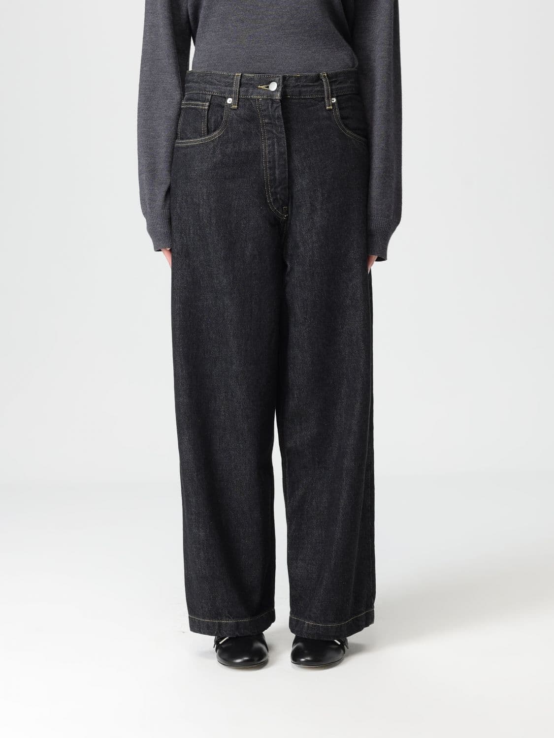 Studio Nicholson Jeans Woman color Black