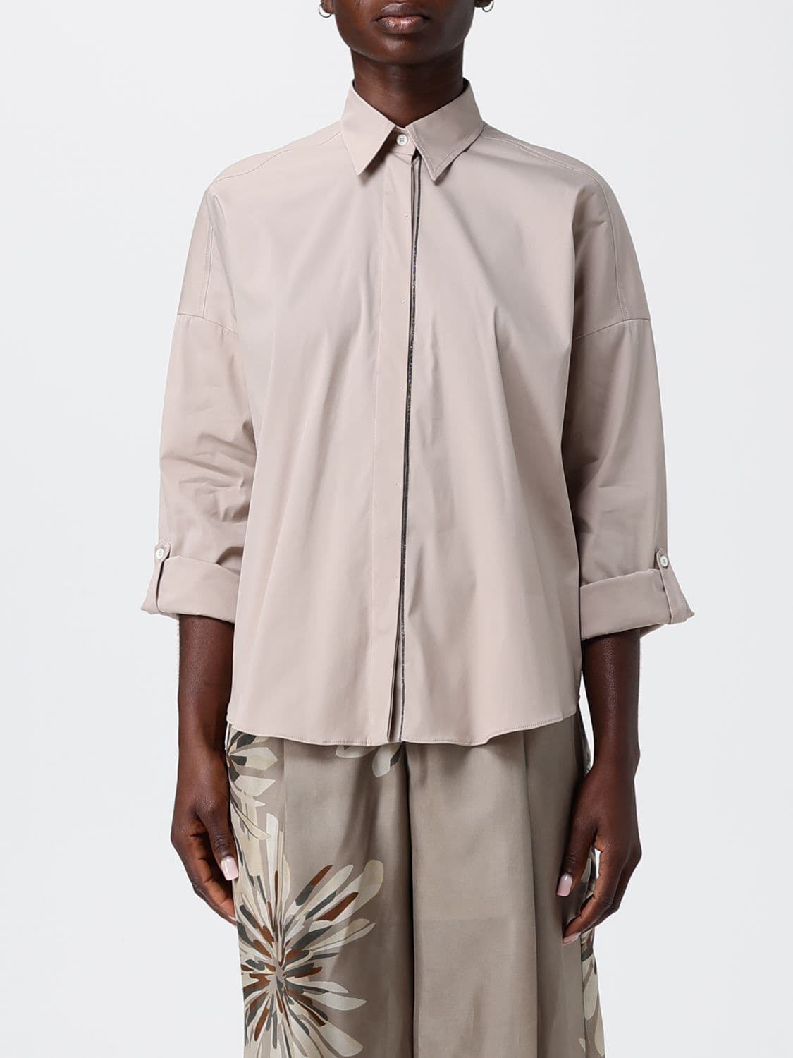 Brunello Cucinelli Shirt Woman color Beige