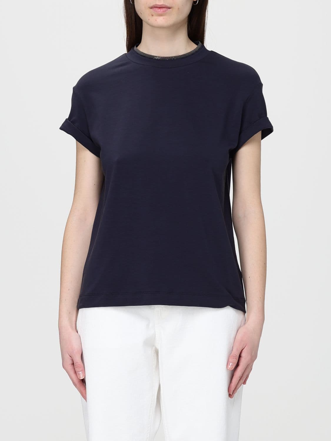 Brunello Cucinelli T-Shirt Woman color Blue
