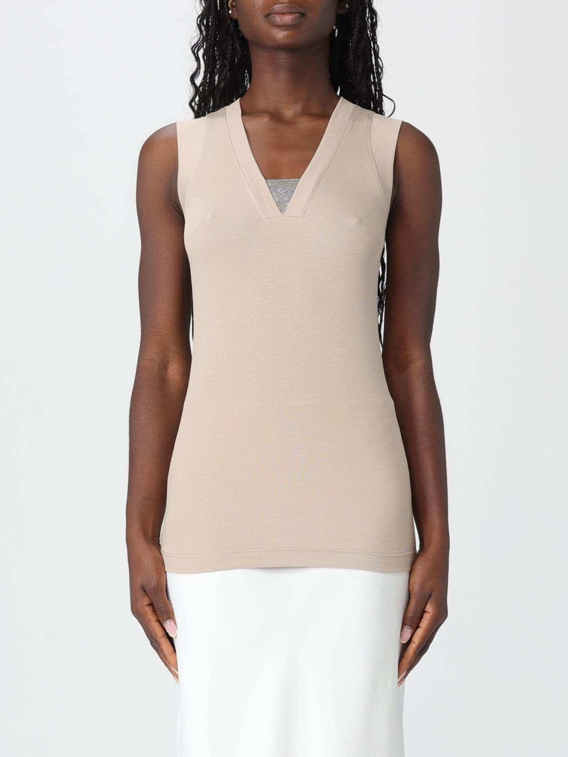 Brunello Cucinelli Top Woman color Beige