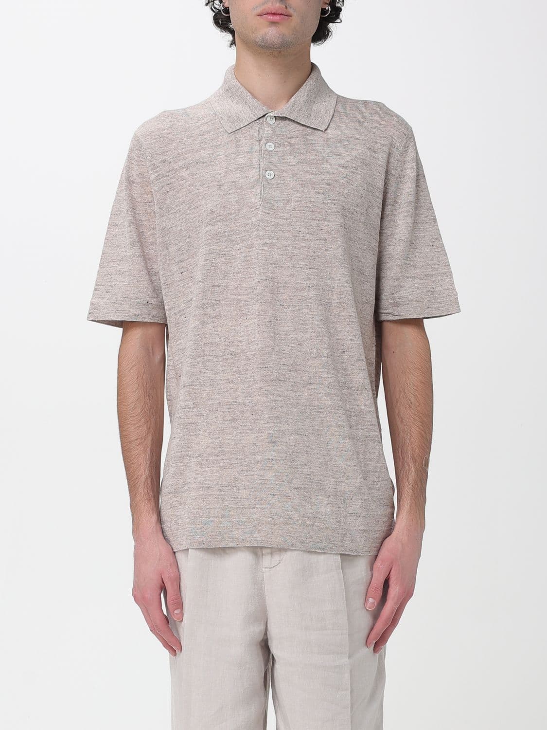 Brunello Cucinelli Polo Shirt Men color Sand